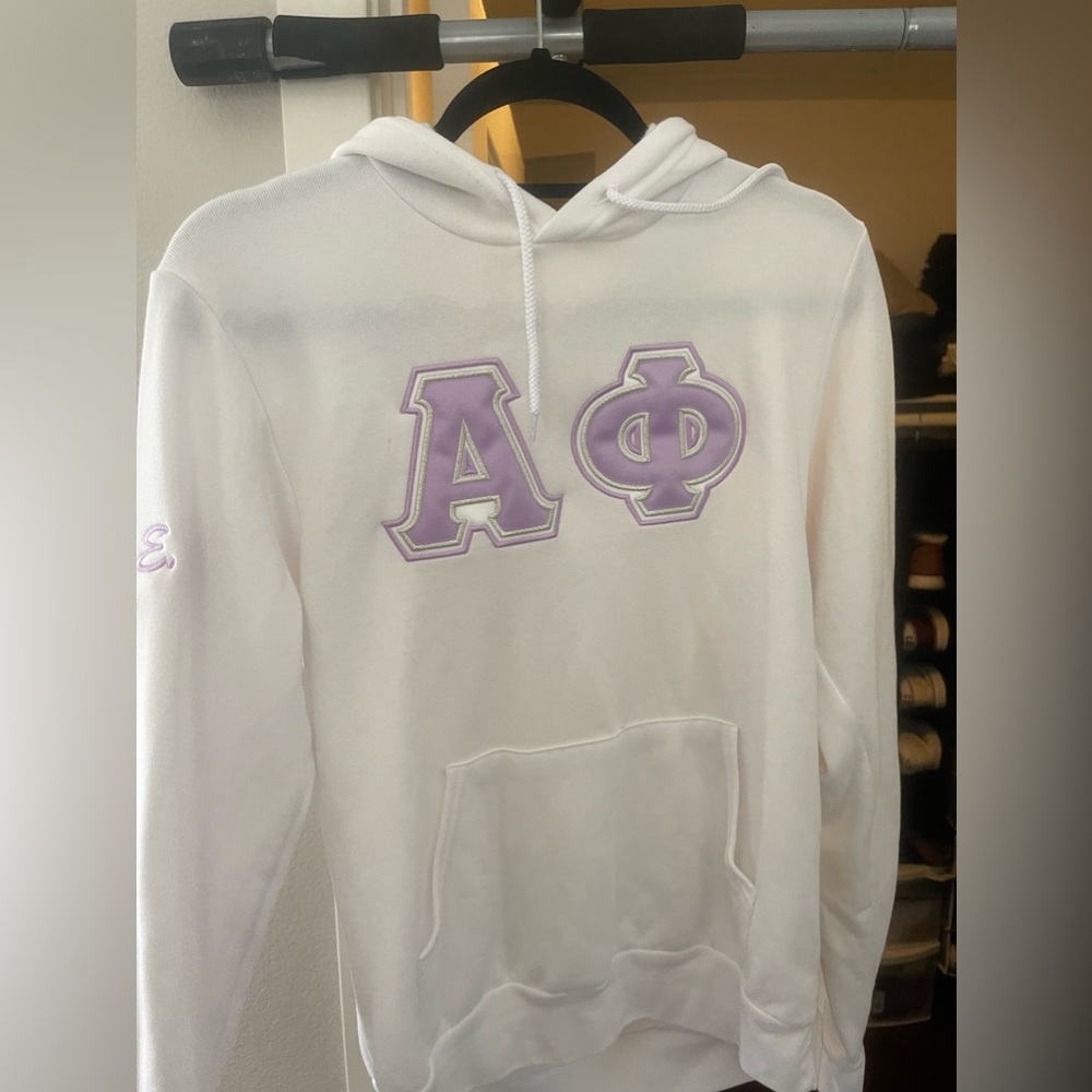 Alpha phi white hoodie
